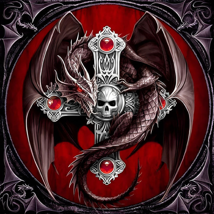 Horrible Skull Dragon | Diamond Painting