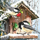 Mosaic Snow Bird | Diamond Painting Design - Full Drill Diamond Art with 5d Square or Round Diamonds - AB Drills Available