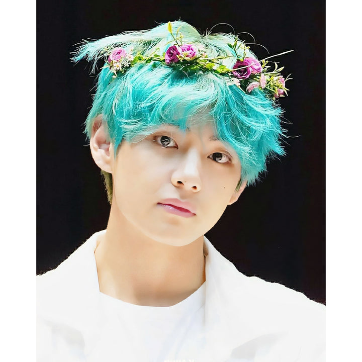 V BTS Green Hair | Diamond Painting