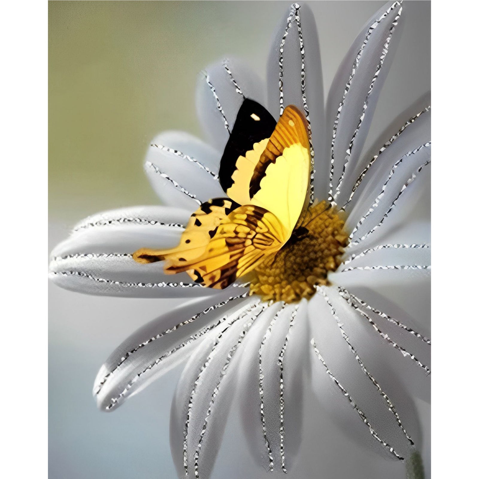 Golden Butterfly | Diamond Painting Design - Full Drill Diamond Art with 5d Square or Round Diamonds - AB Drills Available