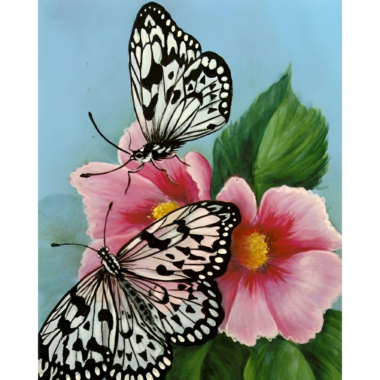 Two Butterflies | Diamond Painting Design - Full Drill Diamond Art with 5d Square or Round Diamonds - AB Drills Available