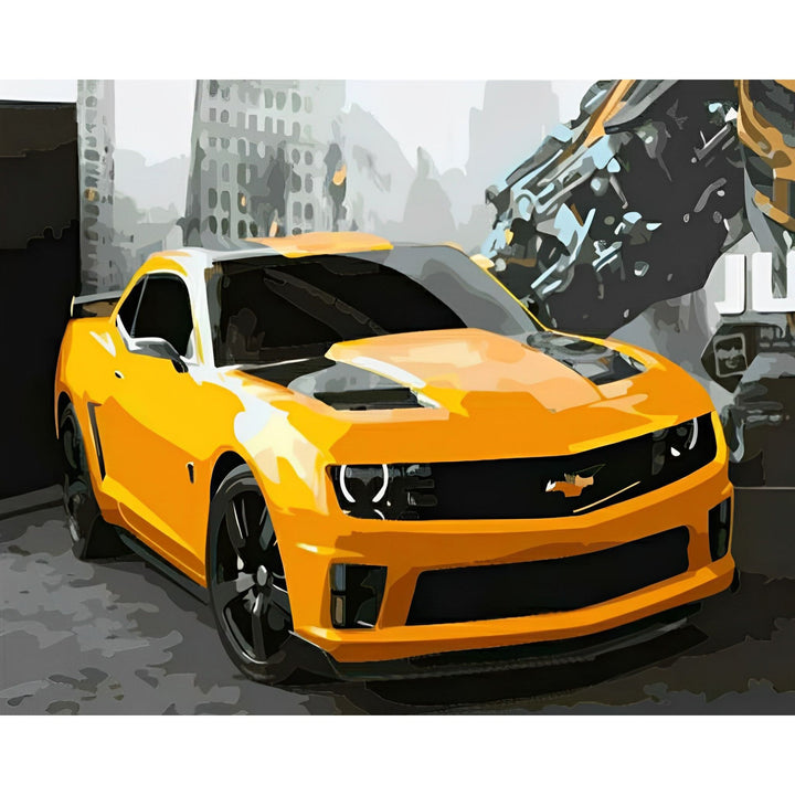 Chevrolet Camaro Bumblebee | Diamond Painting