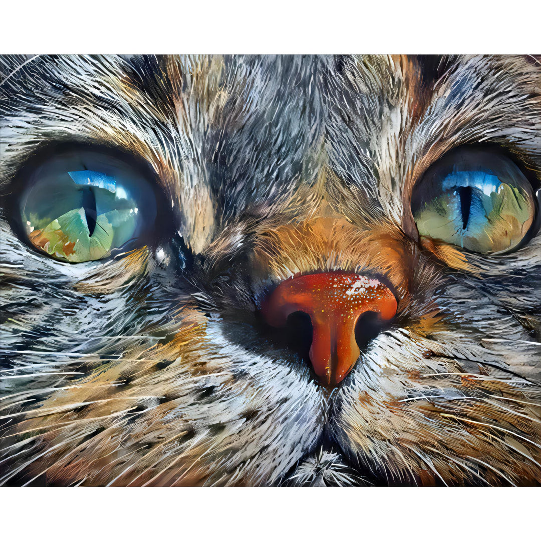 Close-up Cat's Galaxical Eyes | Diamond Painting