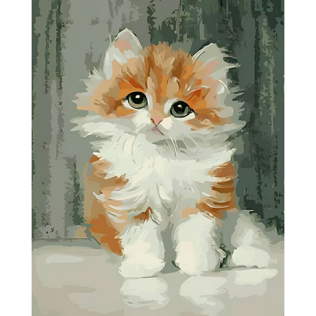 Adorable Sad Kitty | Diamond Painting