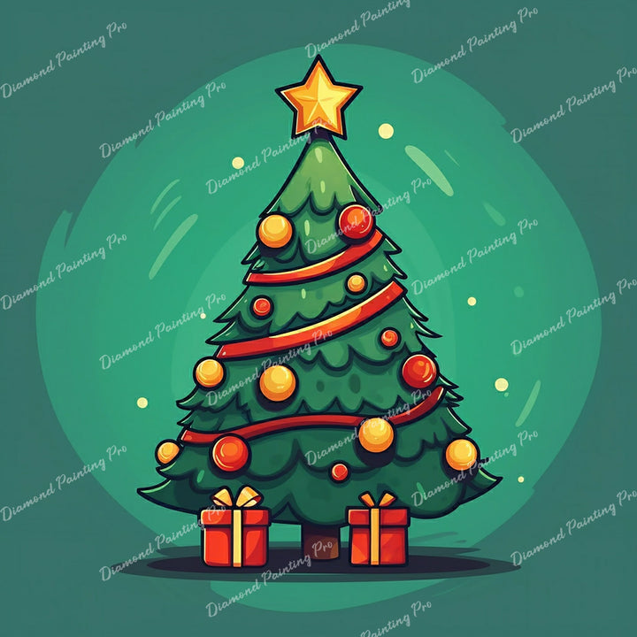 Santa's Little Tree | Diamond Painting