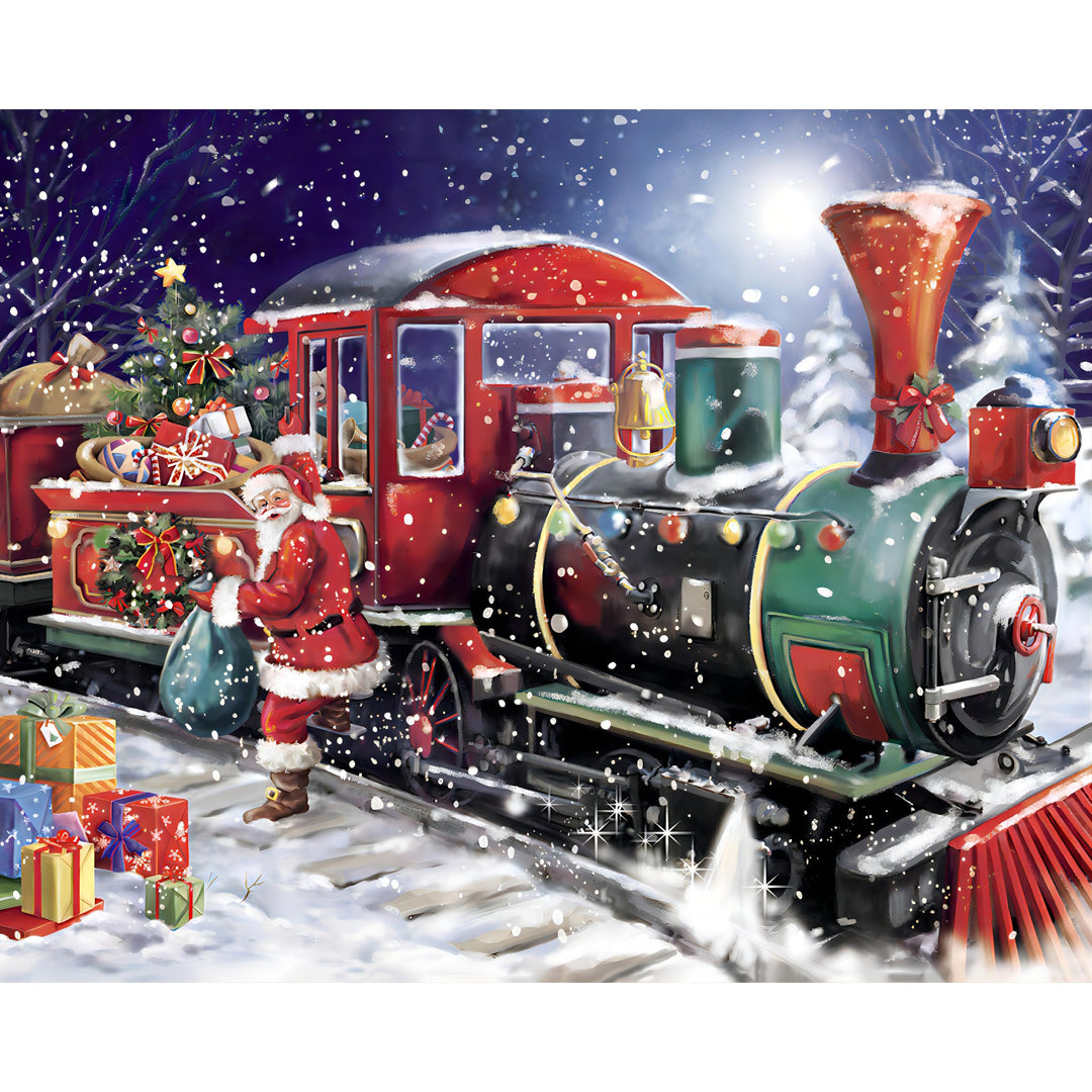 Christmas Train | Diamond Painting