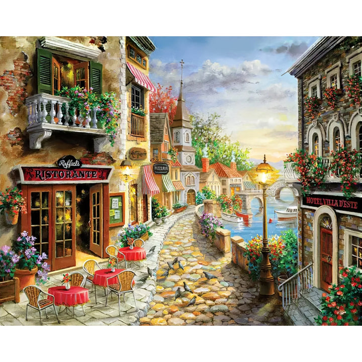 Cobbled Street in Naples | Diamond Painting