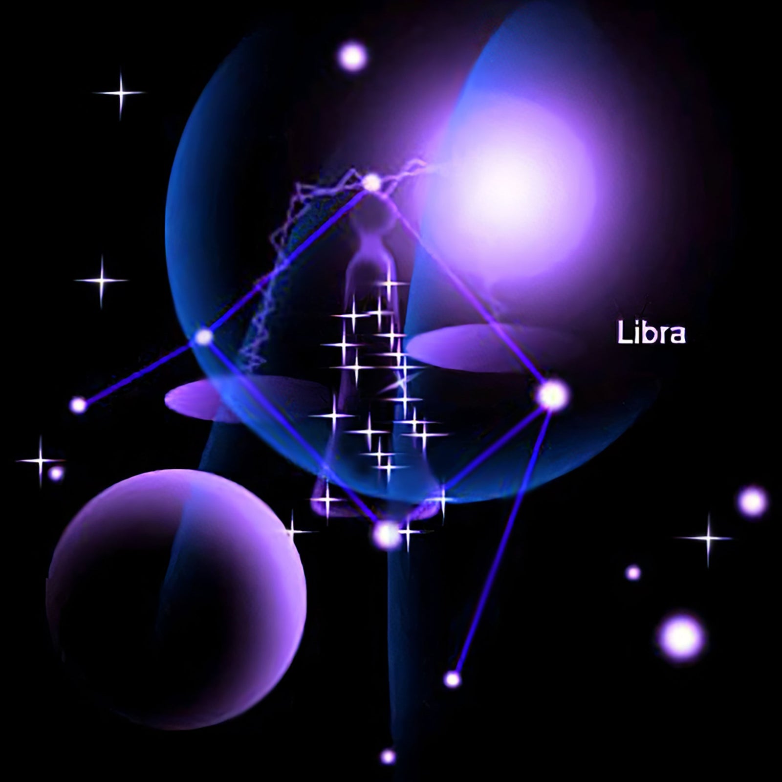 Libra Star Sign | Diamond Painting Design - Full Drill Diamond Art with 5d Square or Round Diamonds - AB Drills Available