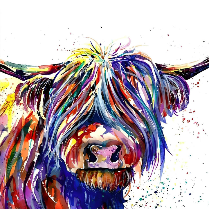 Colored Animal Cow | Diamond Painting