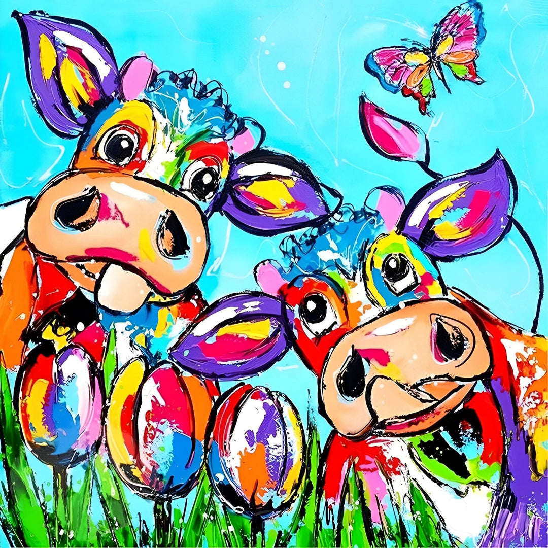 Colorful Cow | Diamond Painting