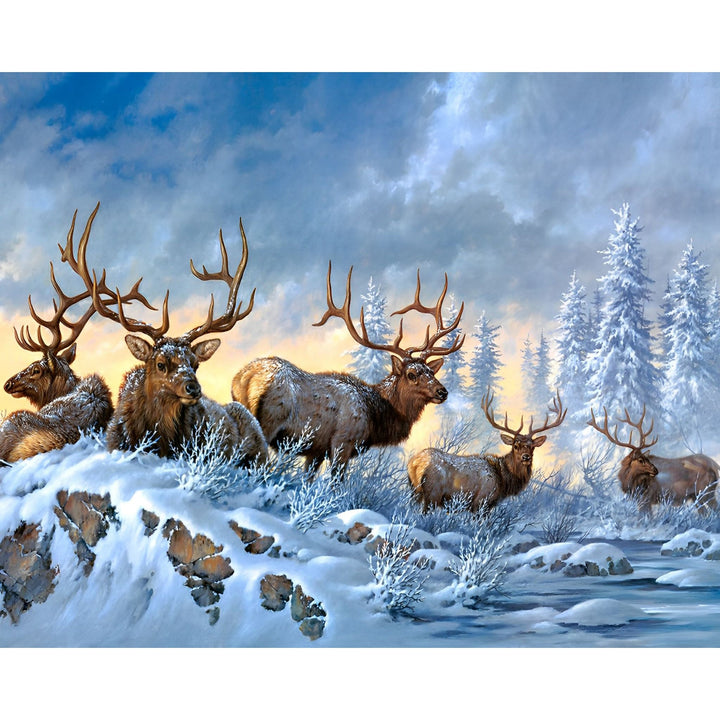 Snow Deer | Diamond Painting