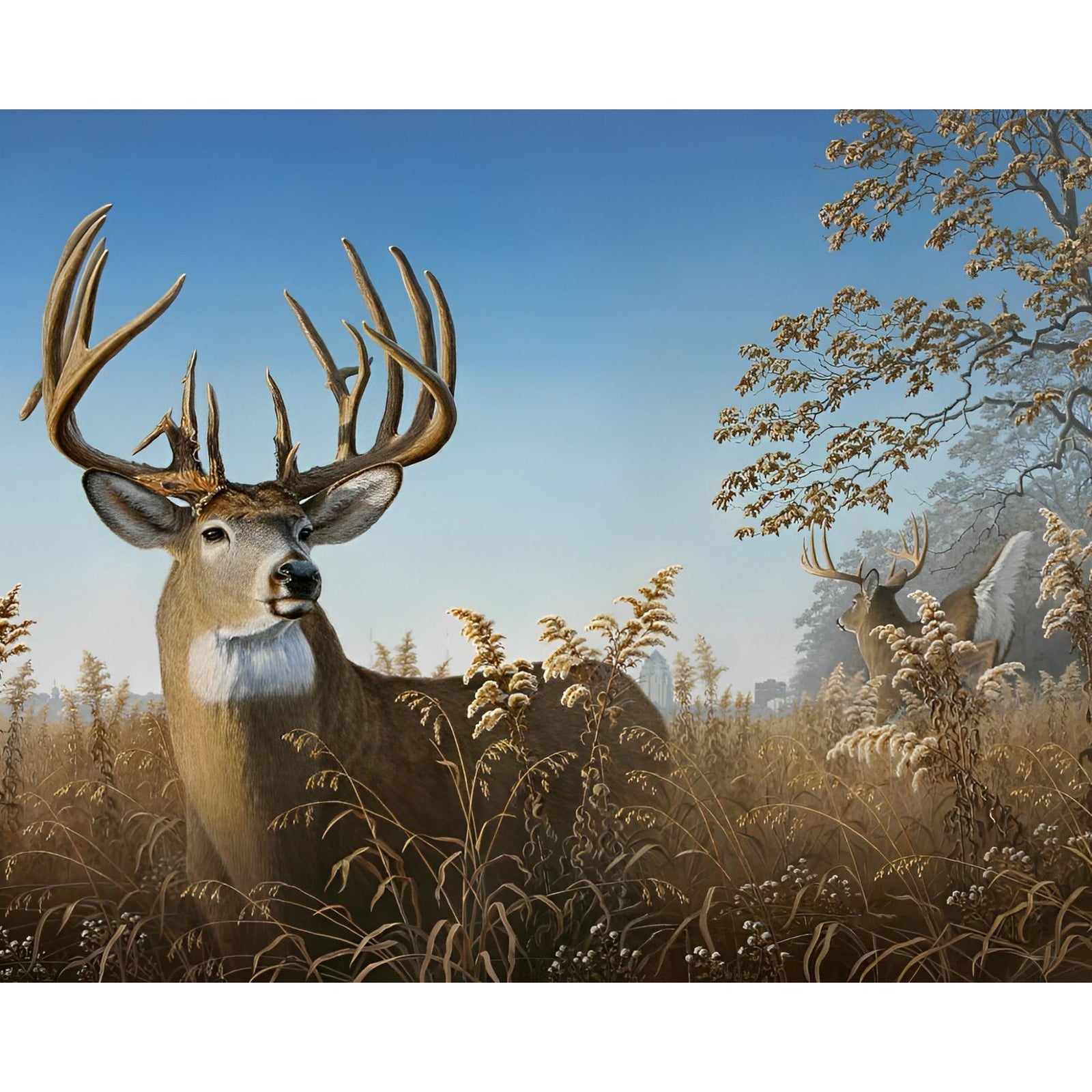 Deer Hunting Spirit | Diamond Painting Design - Full Drill Diamond Art with 5d Square or Round Diamonds - AB Drills Available