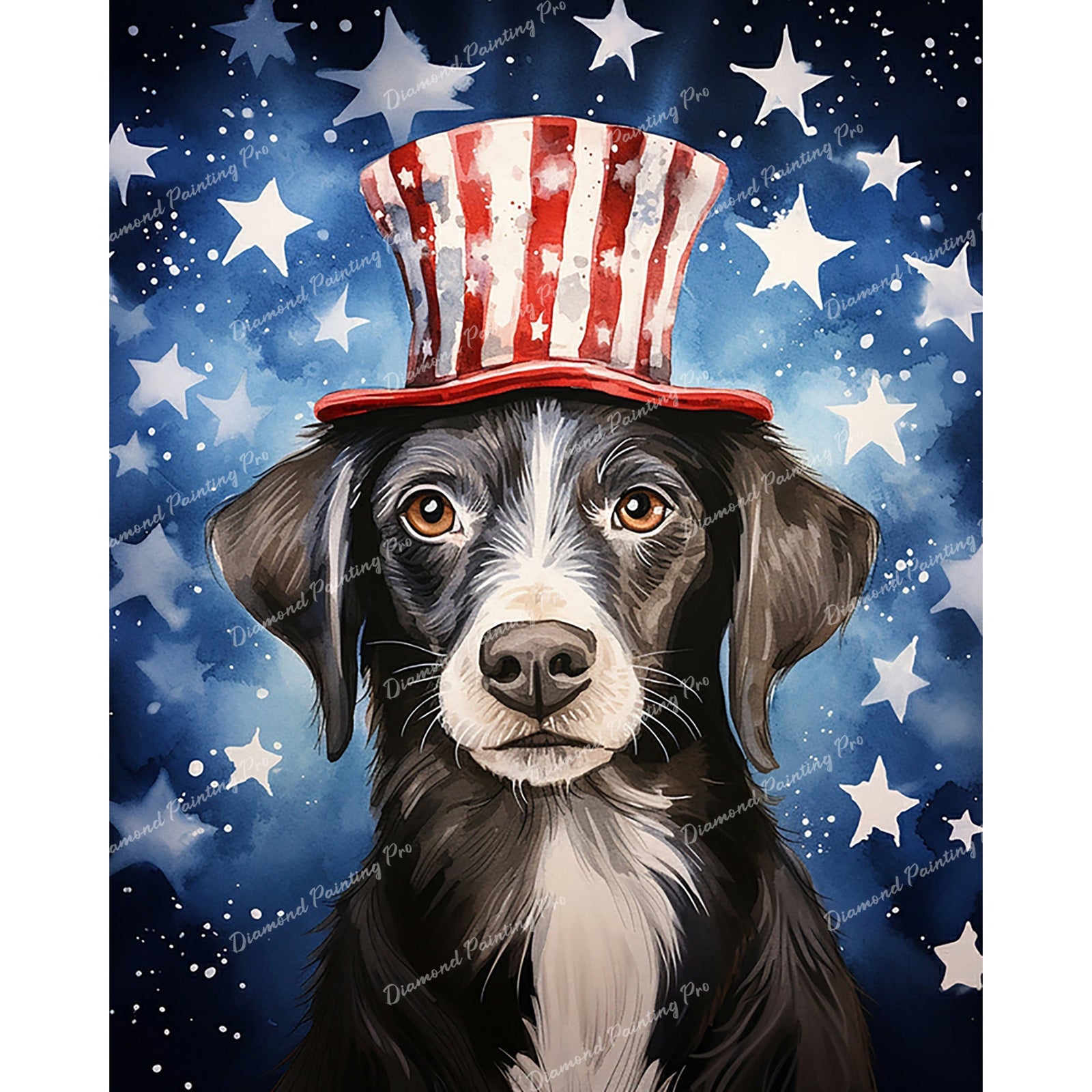 Heroic Pup's Independence Adventure | Diamond Painting Design - Full Drill Diamond Art with 5d Square or Round Diamonds - AB Drills Available