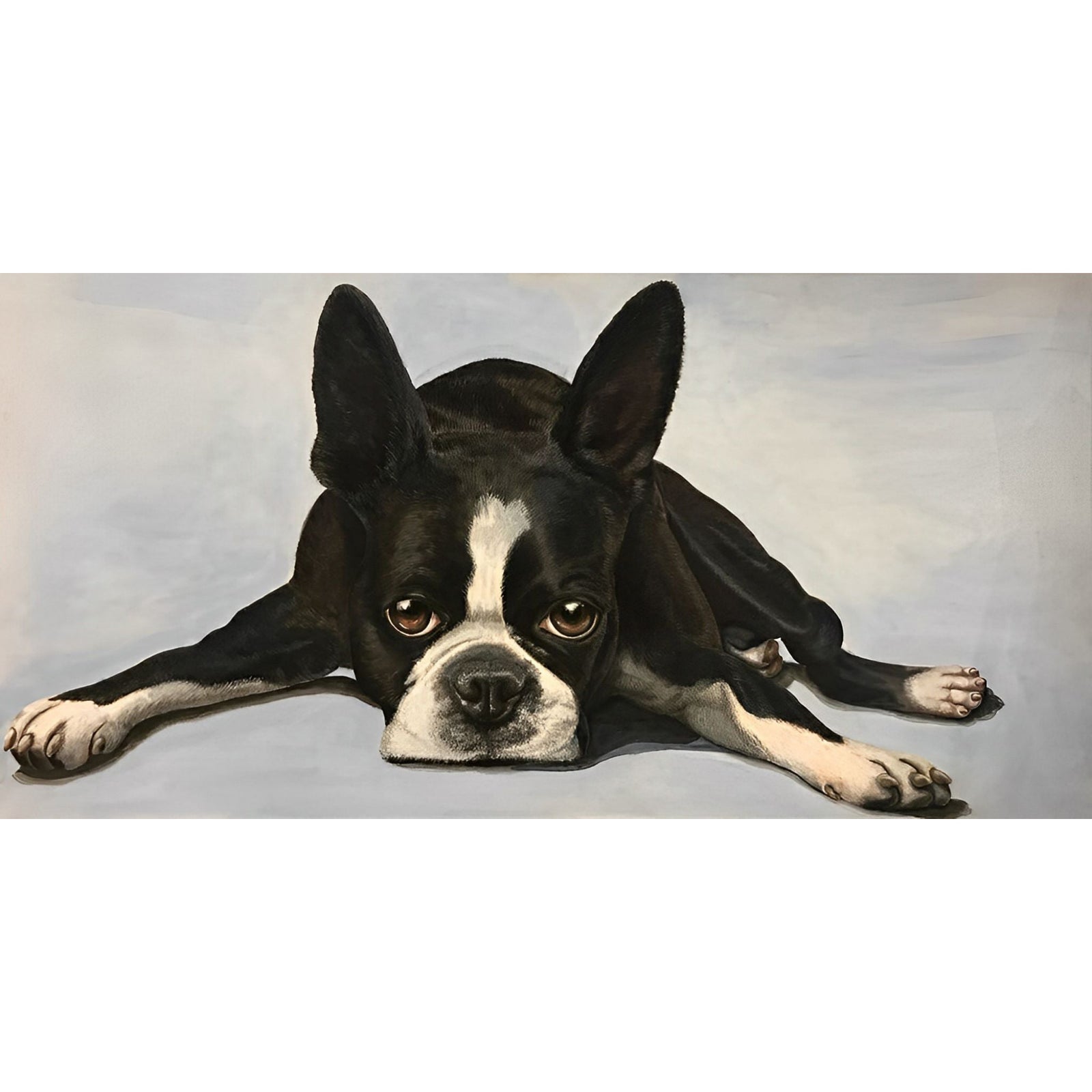 Boston Terrier | Diamond Painting Design - Full Drill Diamond Art with 5d Square or Round Diamonds - AB Drills Available