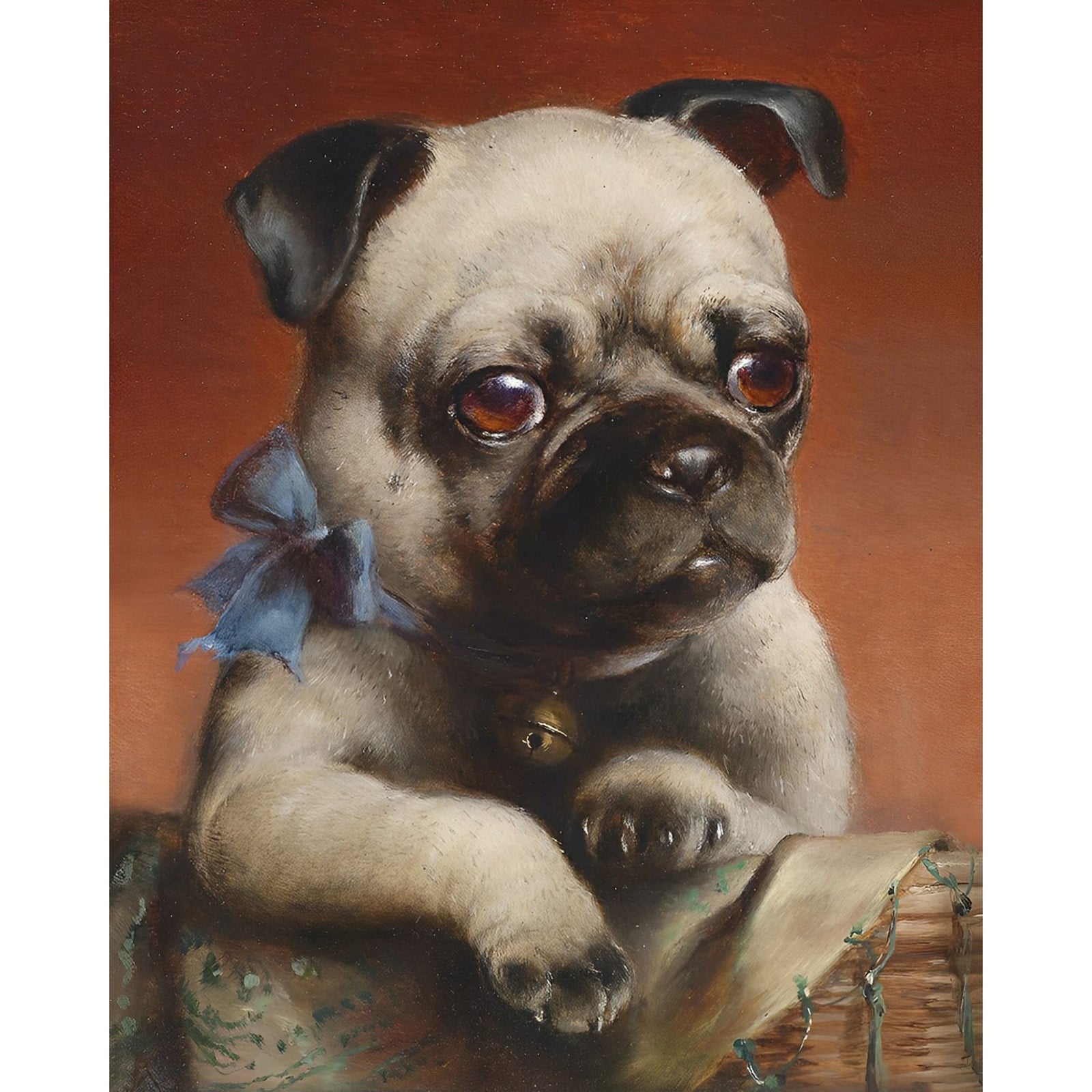 Pug Dog | Diamond Painting Design - Full Drill Diamond Art with 5d Square or Round Diamonds - AB Drills Available