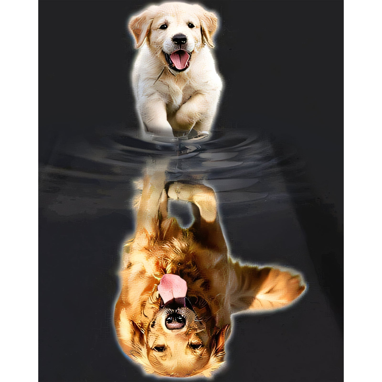 Puppy Ambition | Diamond Painting Design - Full Drill Diamond Art with 5d Square or Round Diamonds - AB Drills Available