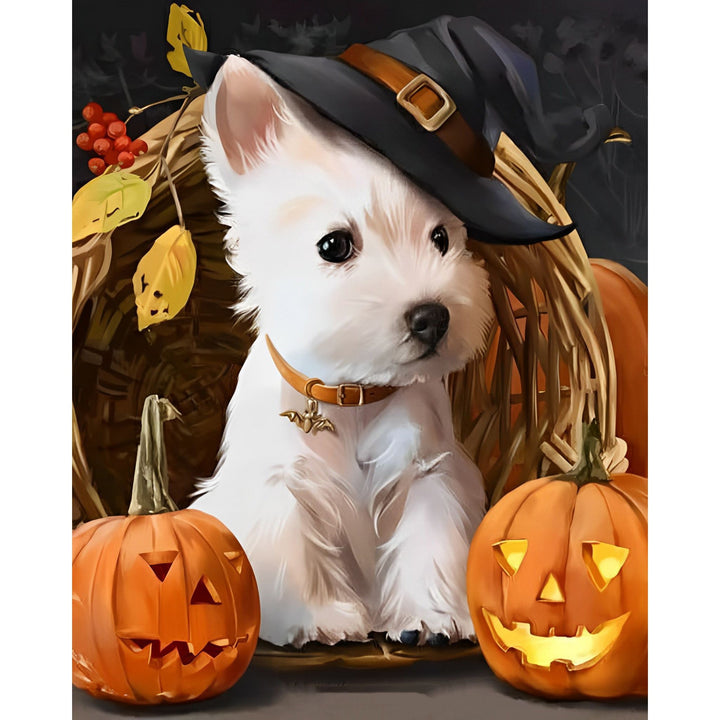 Puppies and Pumpkins | Diamond Painting