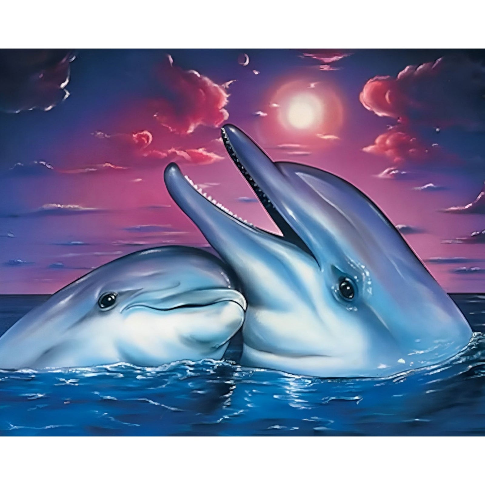 Dolphin Lover | Diamond Painting Design - Full Drill Diamond Art with 5d Square or Round Diamonds - AB Drills Available