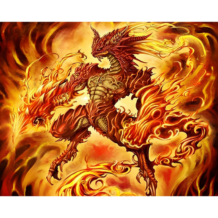 Flaming Dragon | Diamond Painting