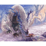 Ice Dragon Healing | Diamond Painting Design - Full Drill Diamond Art with 5d Square or Round Diamonds - AB Drills Available