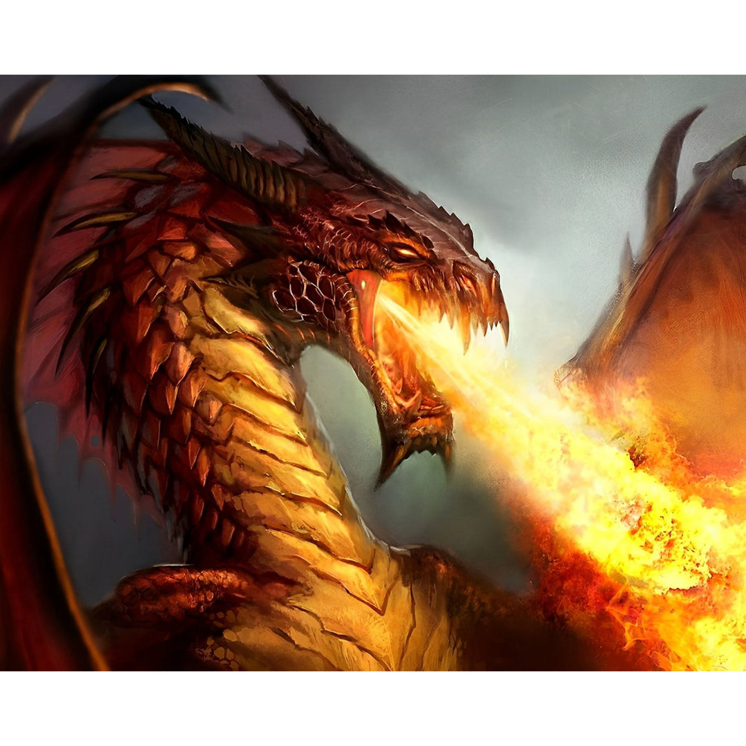 Flame Breathing Dragon | Diamond Painting