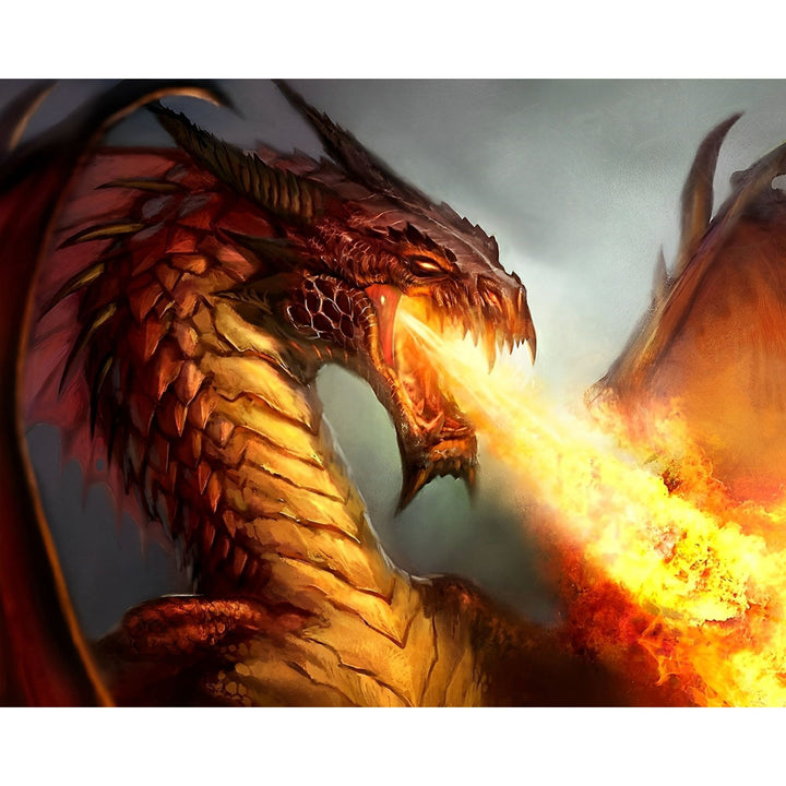 Flame Breathing Dragon | Diamond Painting