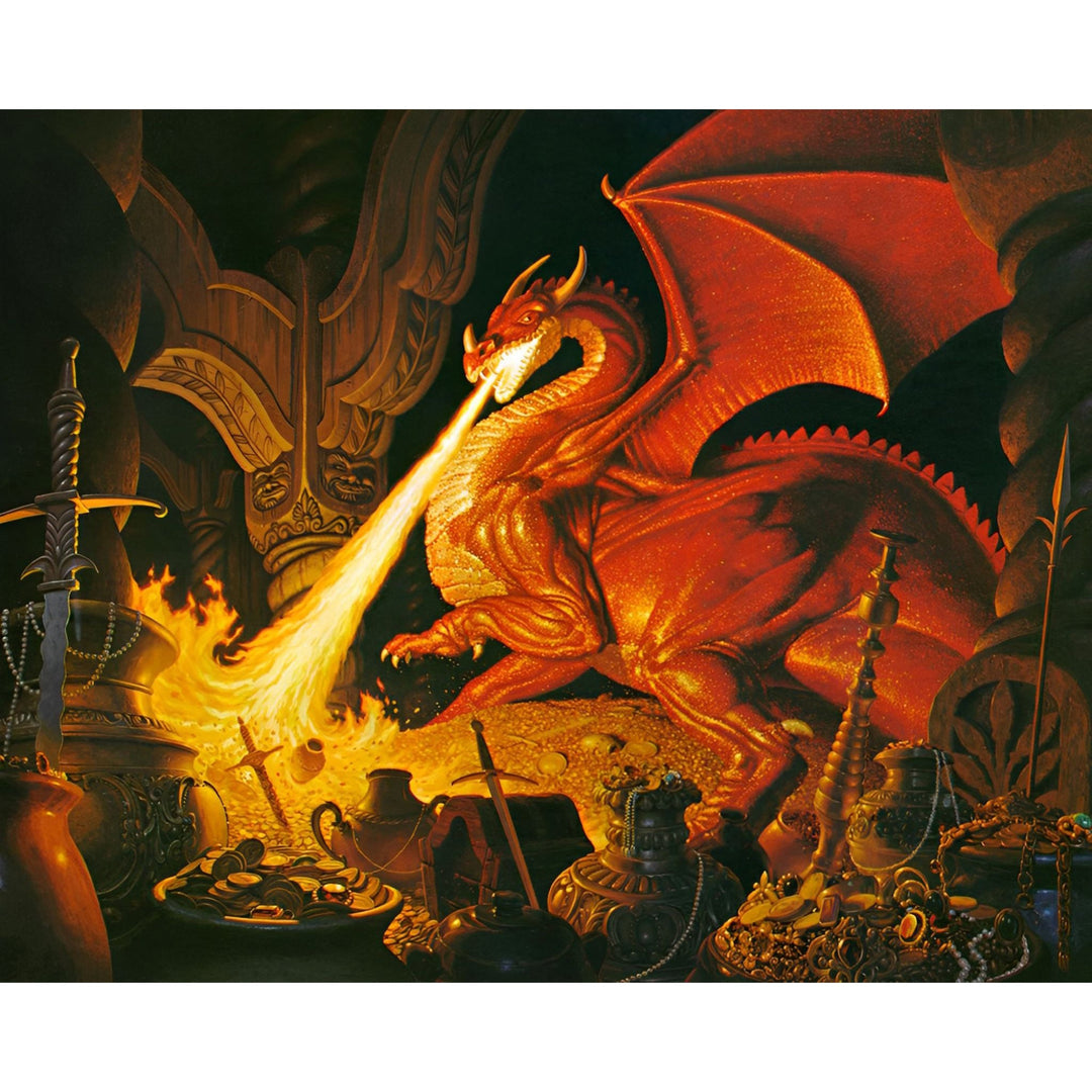 Flame throwing Dragon | Diamond Painting