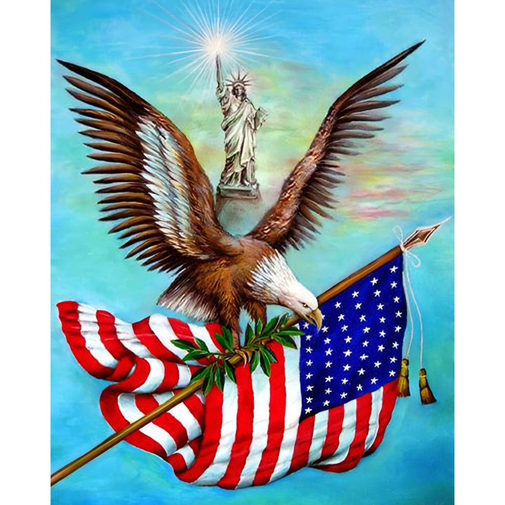 American Flag and Eagle | Diamond Painting