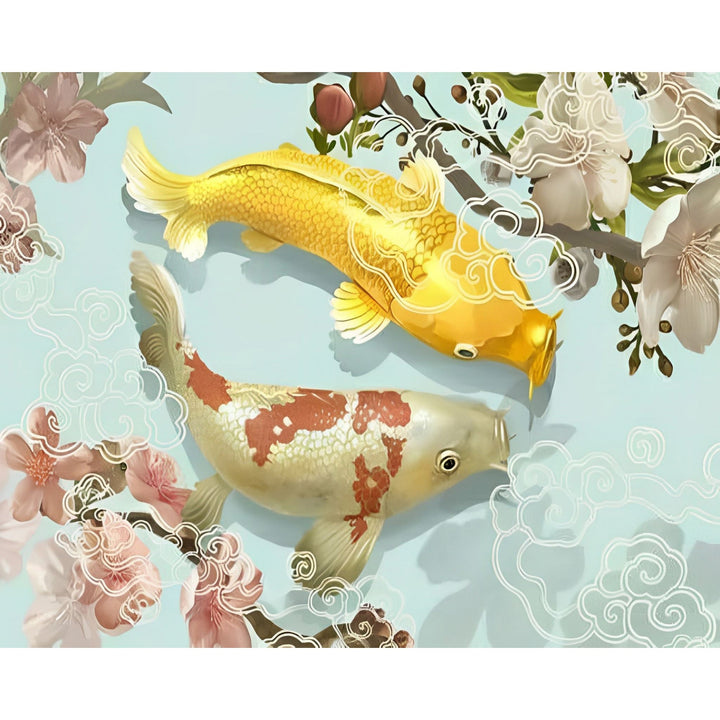 Two Japanese Koi | Diamond Painting