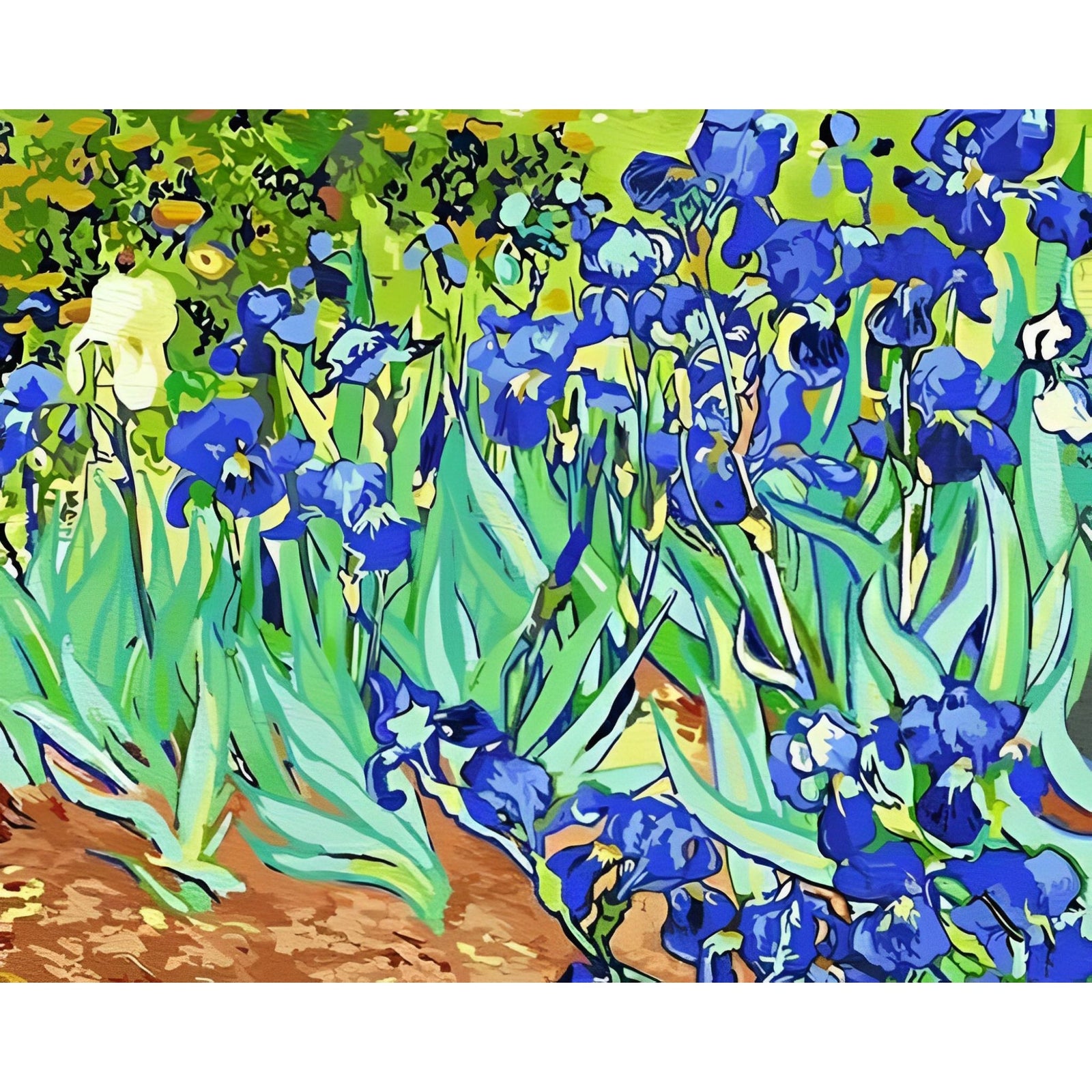 Irises - Vincent van Gogh | Diamond Painting Design - Full Drill Diamond Art with 5d Square or Round Diamonds - AB Drills Available