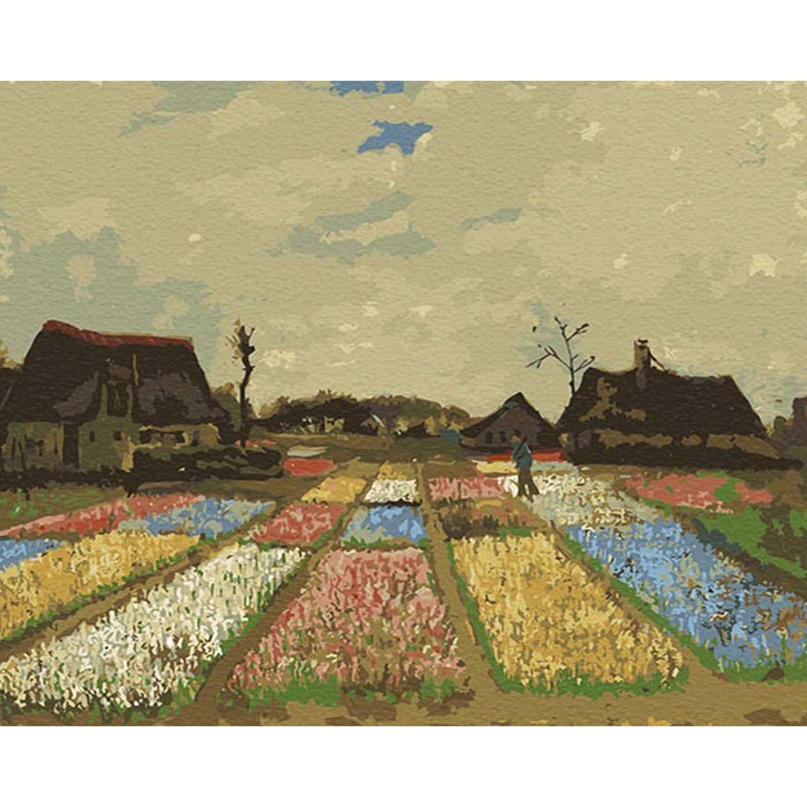 Flower Beds in Holland | Van Gogh | Diamond Painting Design - Full Drill Diamond Art with 5d Square or Round Diamonds - AB Drills Available