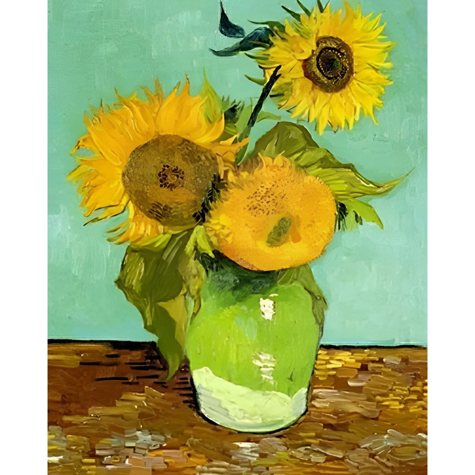 Sunflowers - Van Gogh | Diamond Painting Design - Full Drill Diamond Art with 5d Square or Round Diamonds - AB Drills Available