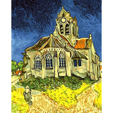 Church at Auvers - Van Gogh | Diamond Painting Design - Full Drill Diamond Art with 5d Square or Round Diamonds - AB Drills Available
