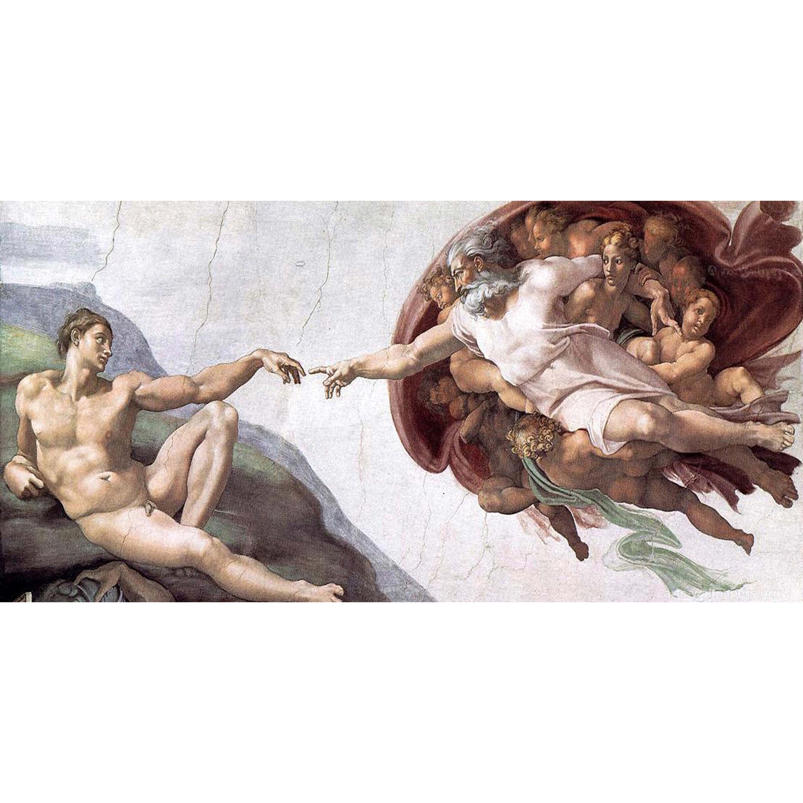 Creation of Adam | Diamond Painting Design - Full Drill Diamond Art with 5d Square or Round Diamonds - AB Drills Available