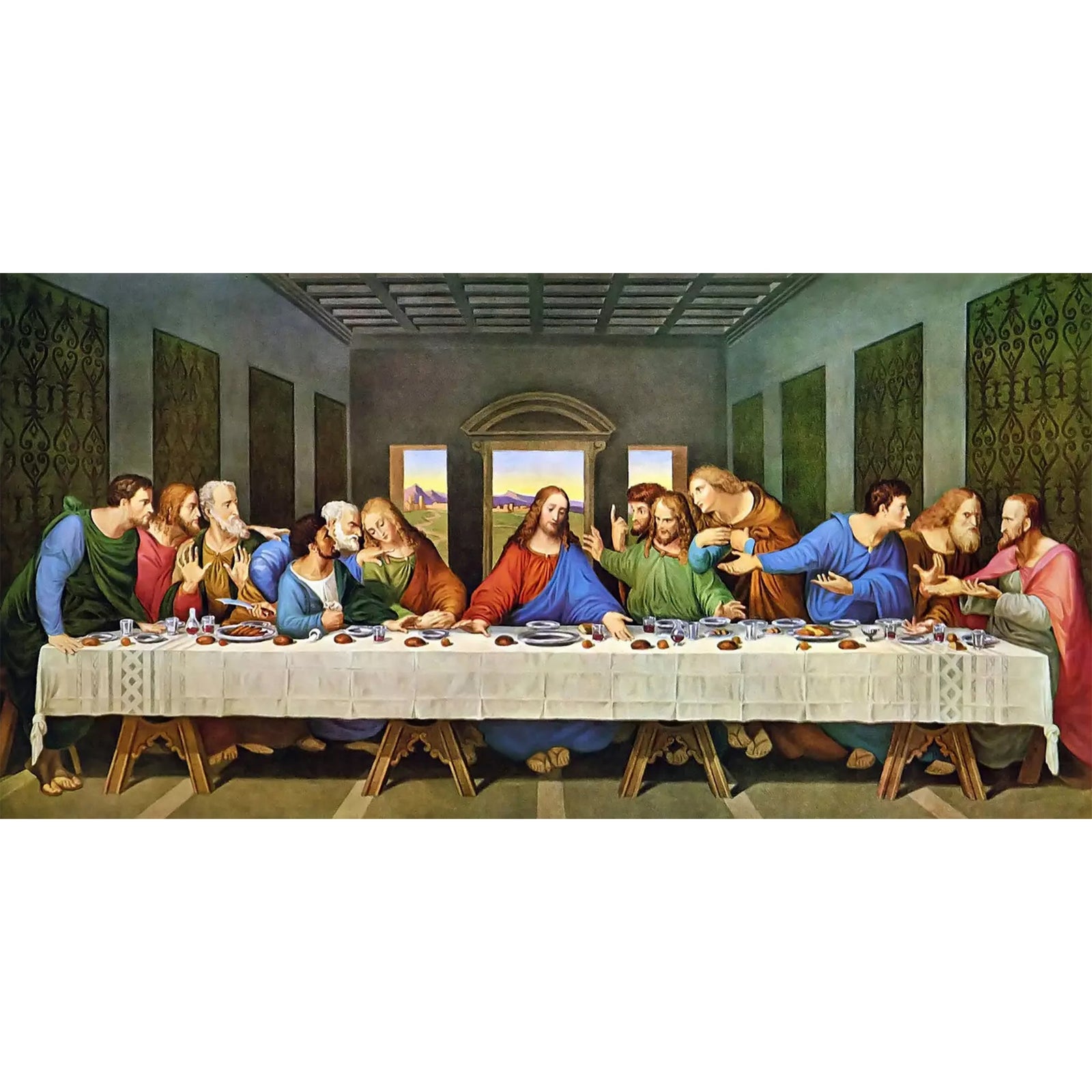 The Last Supper - Leonardo Da Vinci | Diamond Painting Design - Full Drill Diamond Art with 5d Square or Round Diamonds - AB Drills Available