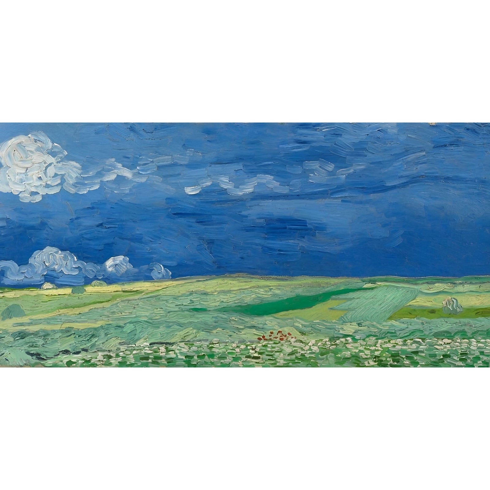 Wheatfields under Thundercloud-Vincent van Gogh | Diamond Painting Design - Full Drill Diamond Art with 5d Square or Round Diamonds - AB Drills Available