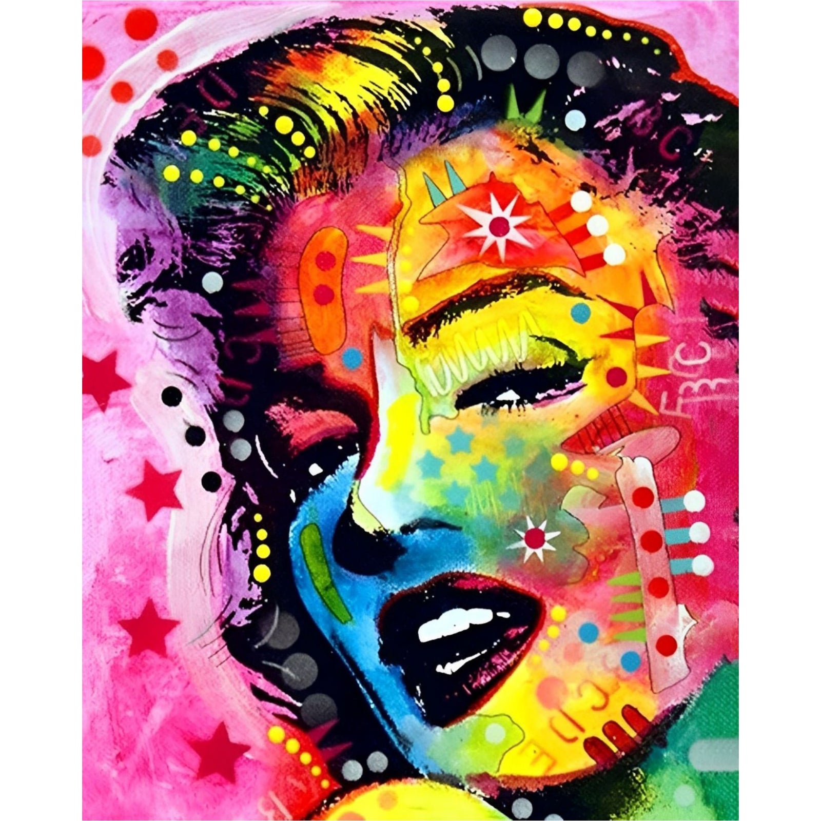 Pop Art Marilyn | Diamond Painting Design - Full Drill Diamond Art with 5d Square or Round Diamonds - AB Drills Available