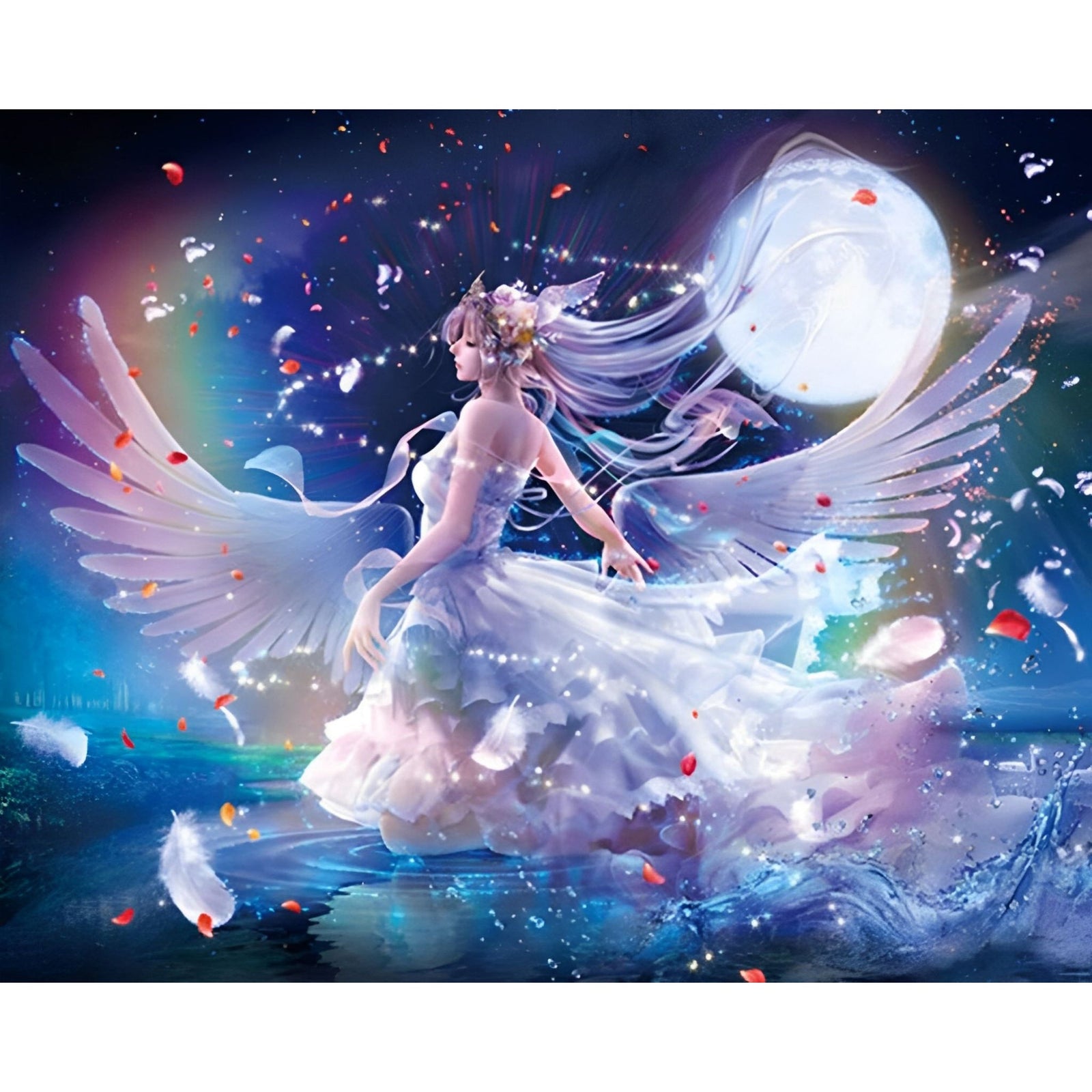 Angel Girl | Diamond Painting Design - Full Drill Diamond Art with 5d Square or Round Diamonds - AB Drills Available