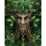 Cartoon Tree Elf | Diamond Painting Design - Full Drill Diamond Art with 5d Square or Round Diamonds - AB Drills Available