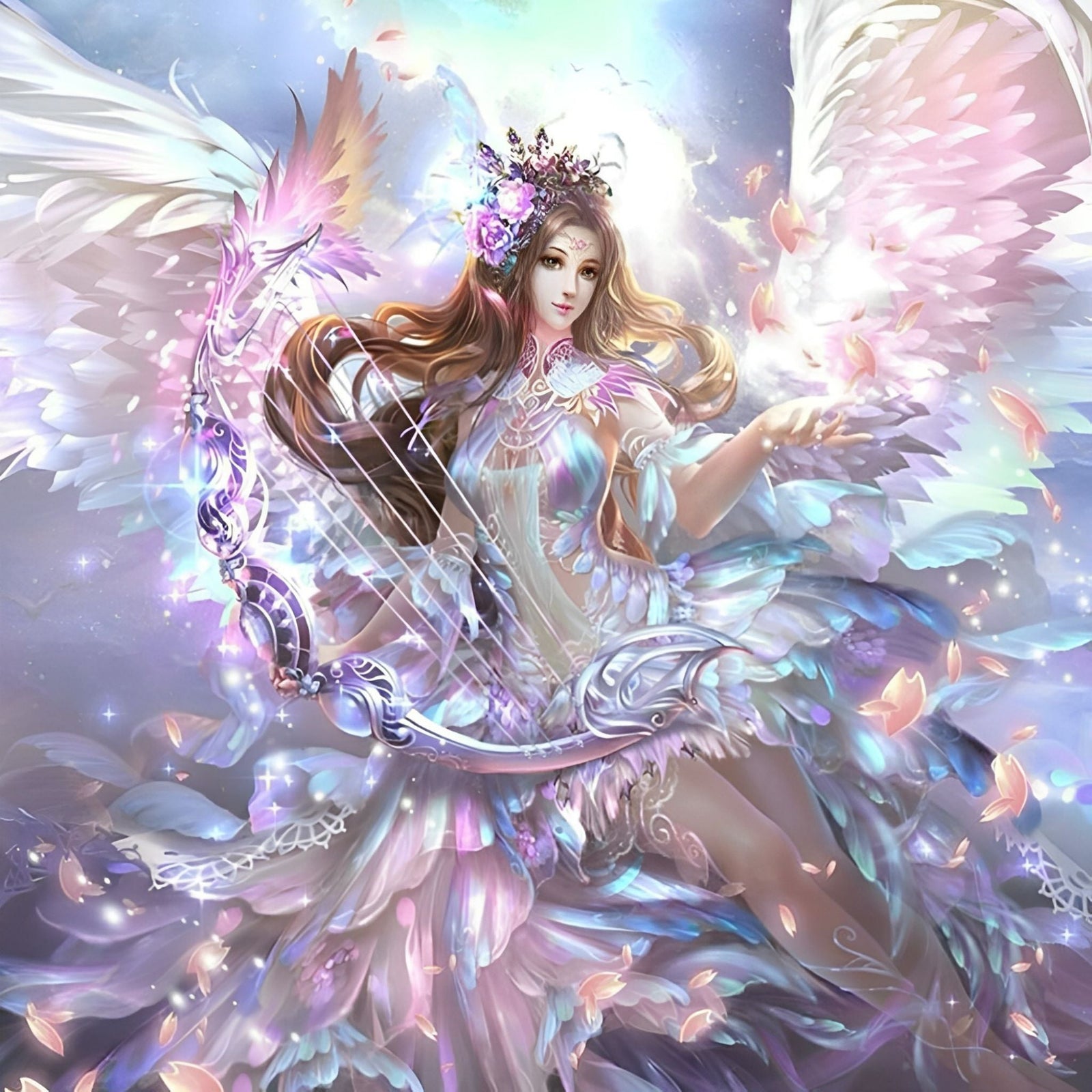 Fairy Angel | Diamond Painting Design - Full Drill Diamond Art with 5d Square or Round Diamonds - AB Drills Available