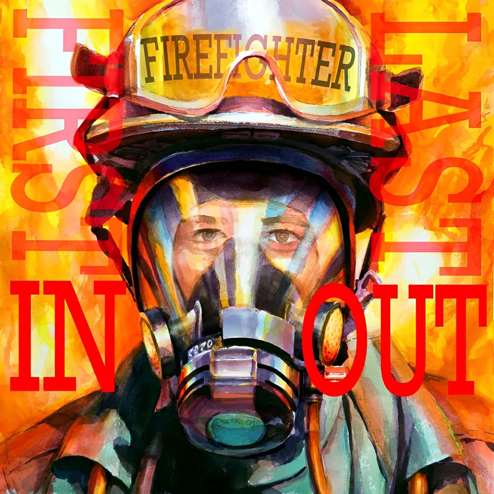 Firefighter | Diamond Painting Design - Full Drill Diamond Art with 5d Square or Round Diamonds - AB Drills Available