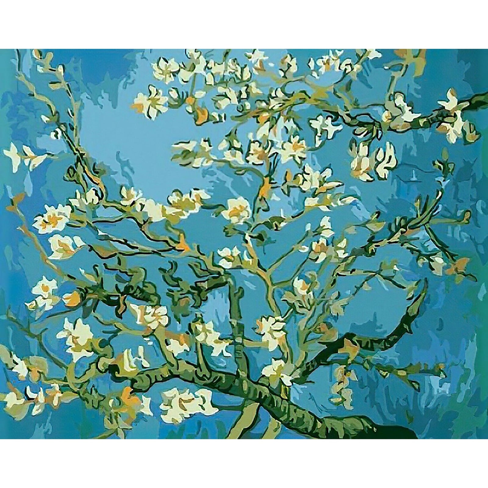 Almond Blossoms - Van Gogh | Diamond Painting Design - Full Drill Diamond Art with 5d Square or Round Diamonds - AB Drills Available