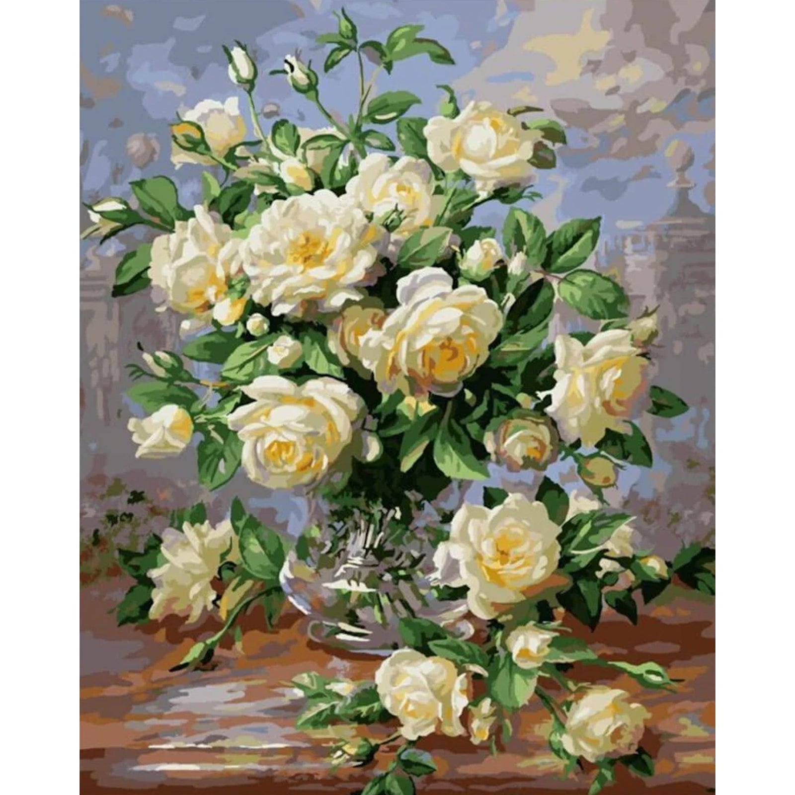 Yellow Flowers Still Life | Diamond Painting Design - Full Drill Diamond Art with 5d Square or Round Diamonds - AB Drills Available