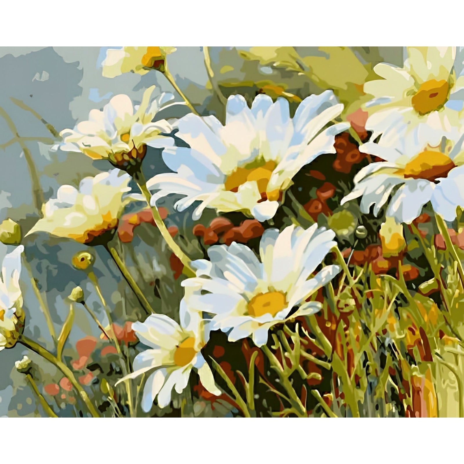 Wild Daisies | Diamond Painting Design - Full Drill Diamond Art with 5d Square or Round Diamonds - AB Drills Available