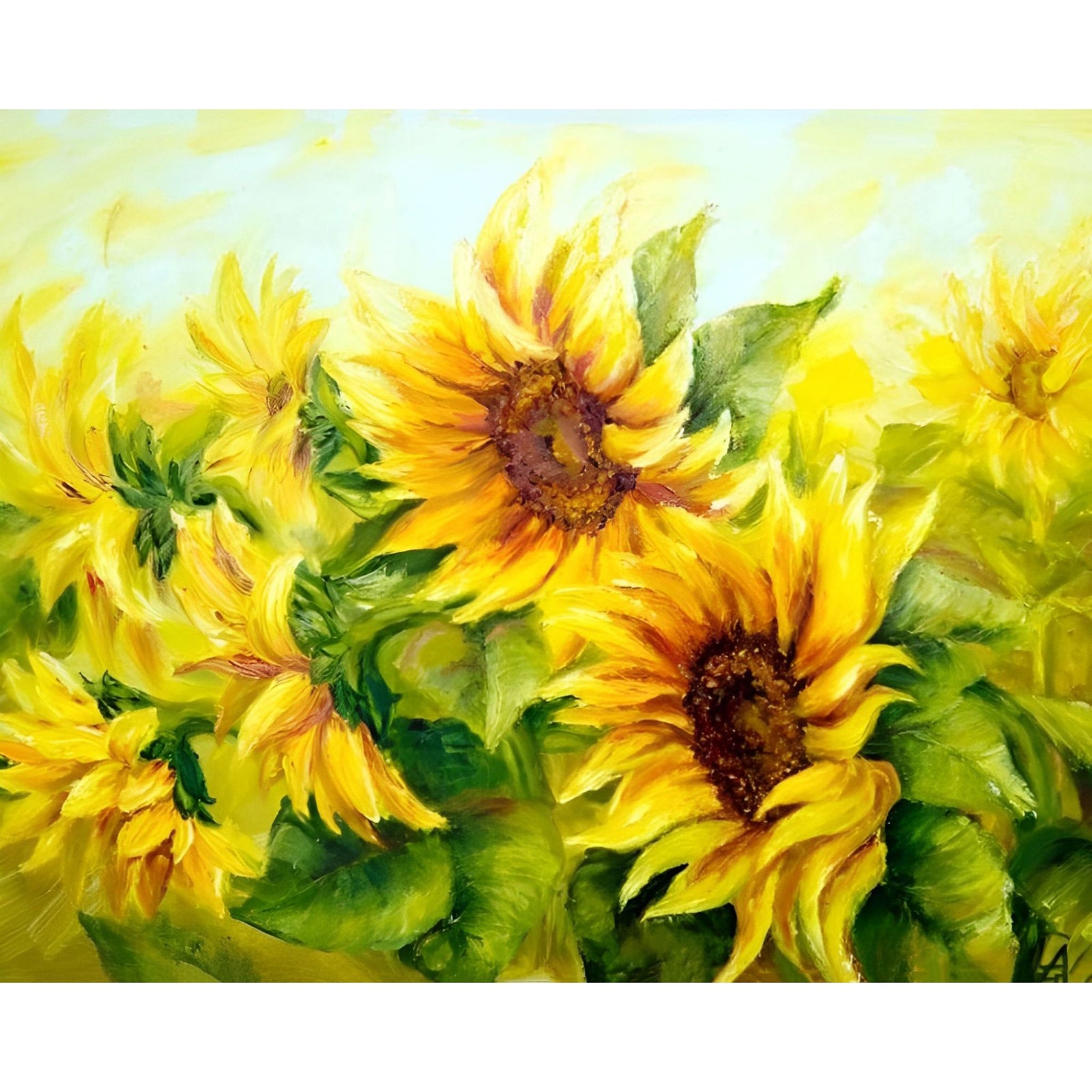 Beautiful Sunflowers | Diamond Painting Design - Full Drill Diamond Art with 5d Square or Round Diamonds - AB Drills Available