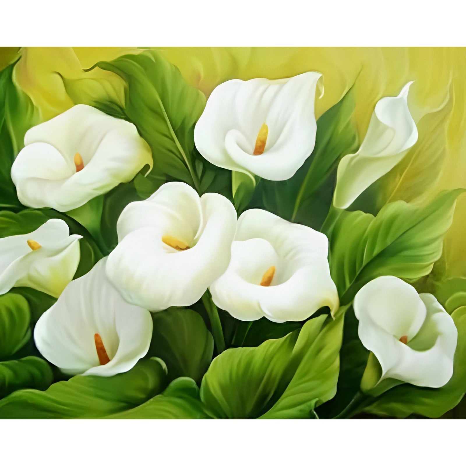 White Calla Lily | Diamond Painting Design - Full Drill Diamond Art with 5d Square or Round Diamonds - AB Drills Available