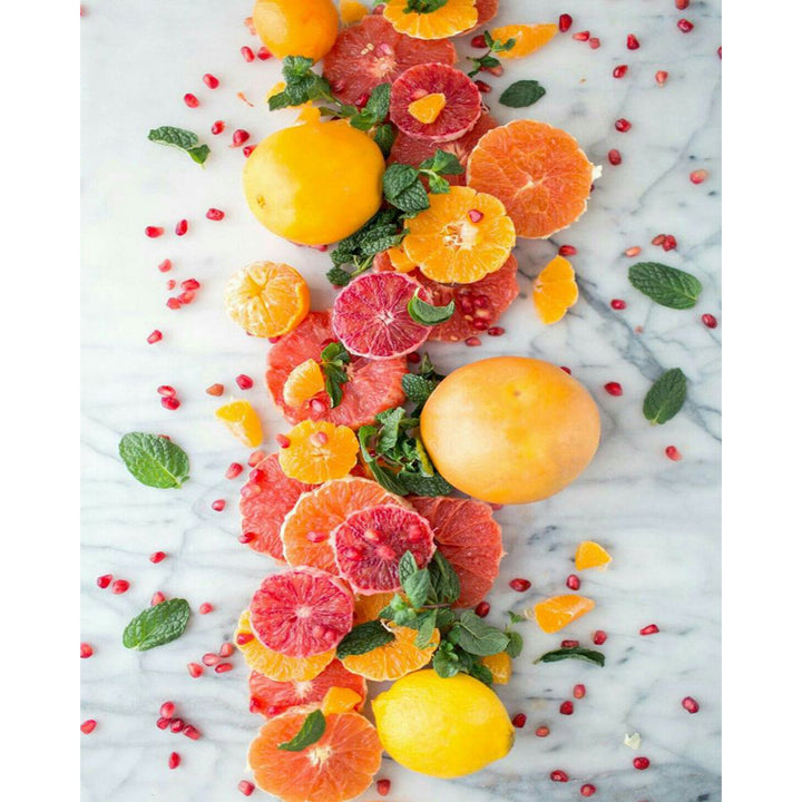 Citrus Pomegranate Salad | Diamond Painting