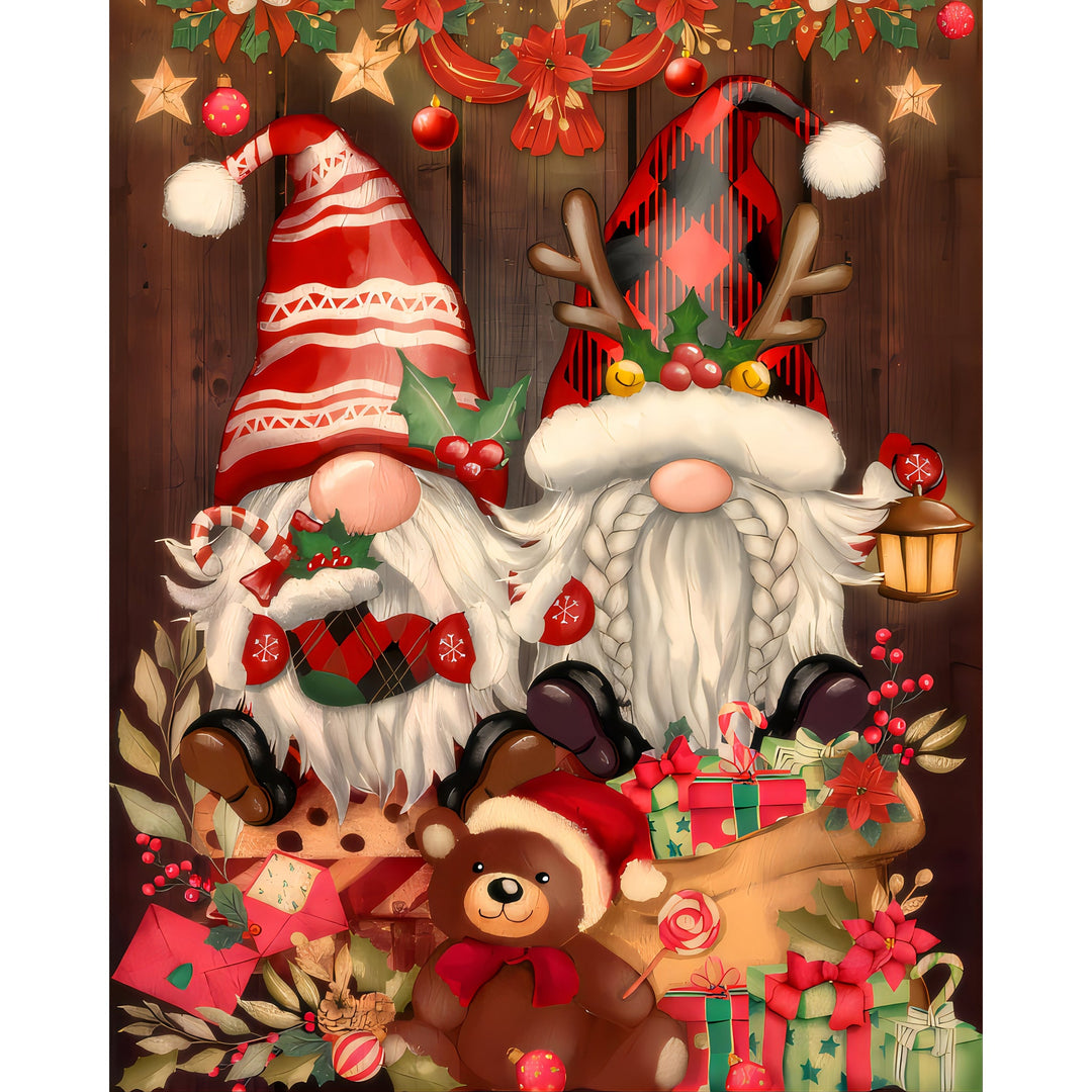 Christmas Gift Gnome | Diamond Painting