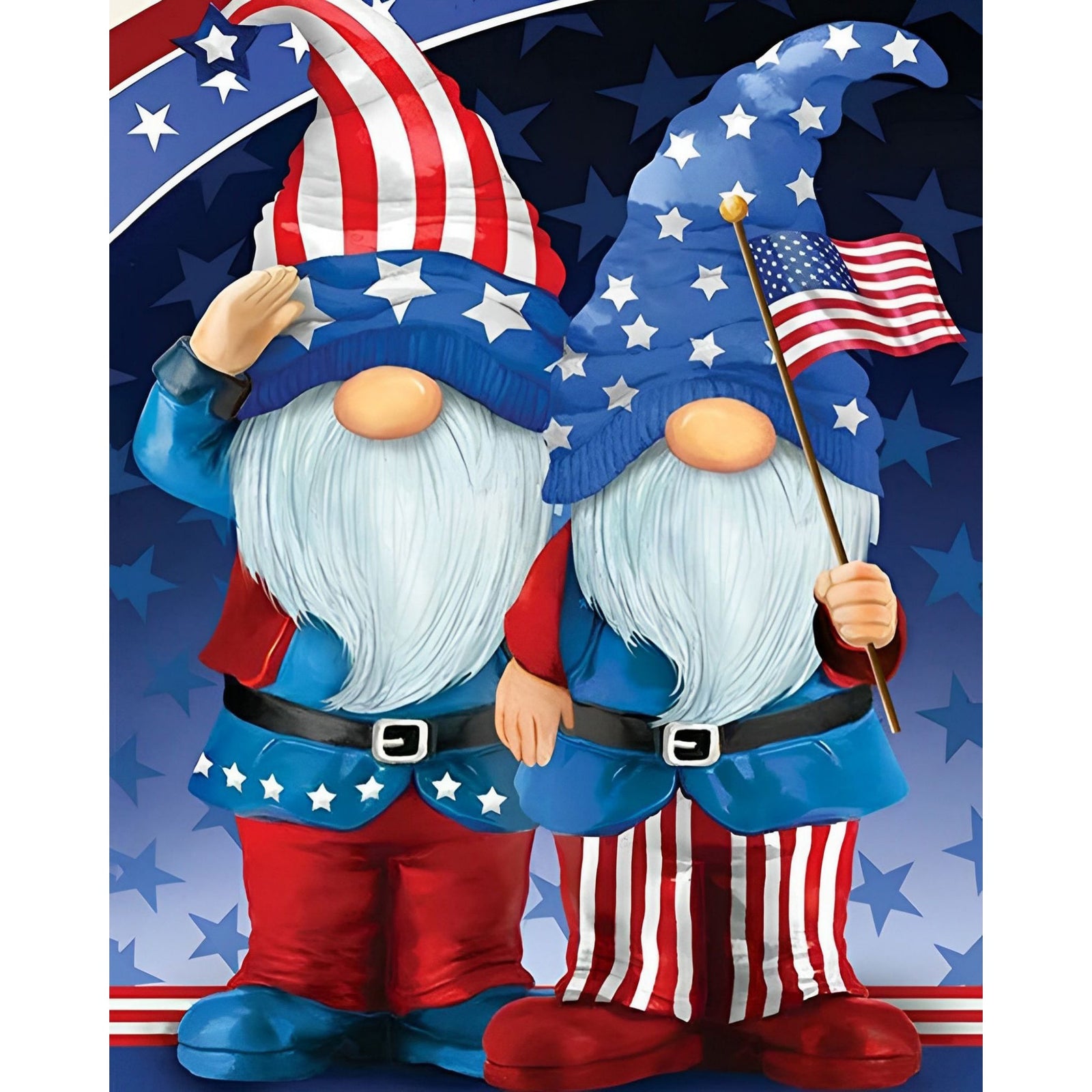 Gnome Flag Pride | Diamond Painting Design - Full Drill Diamond Art with 5d Square or Round Diamonds - AB Drills Available