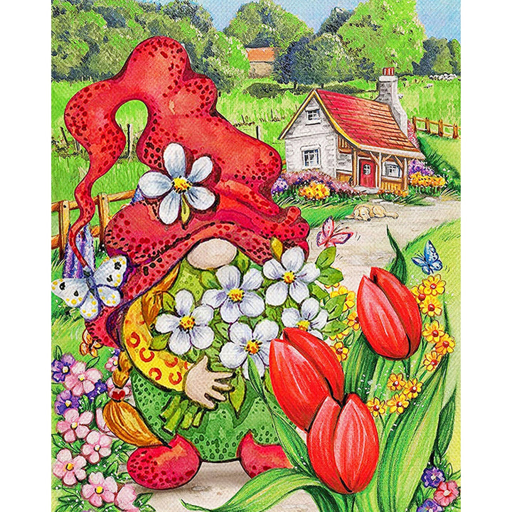 Gnome garden | Diamond Painting